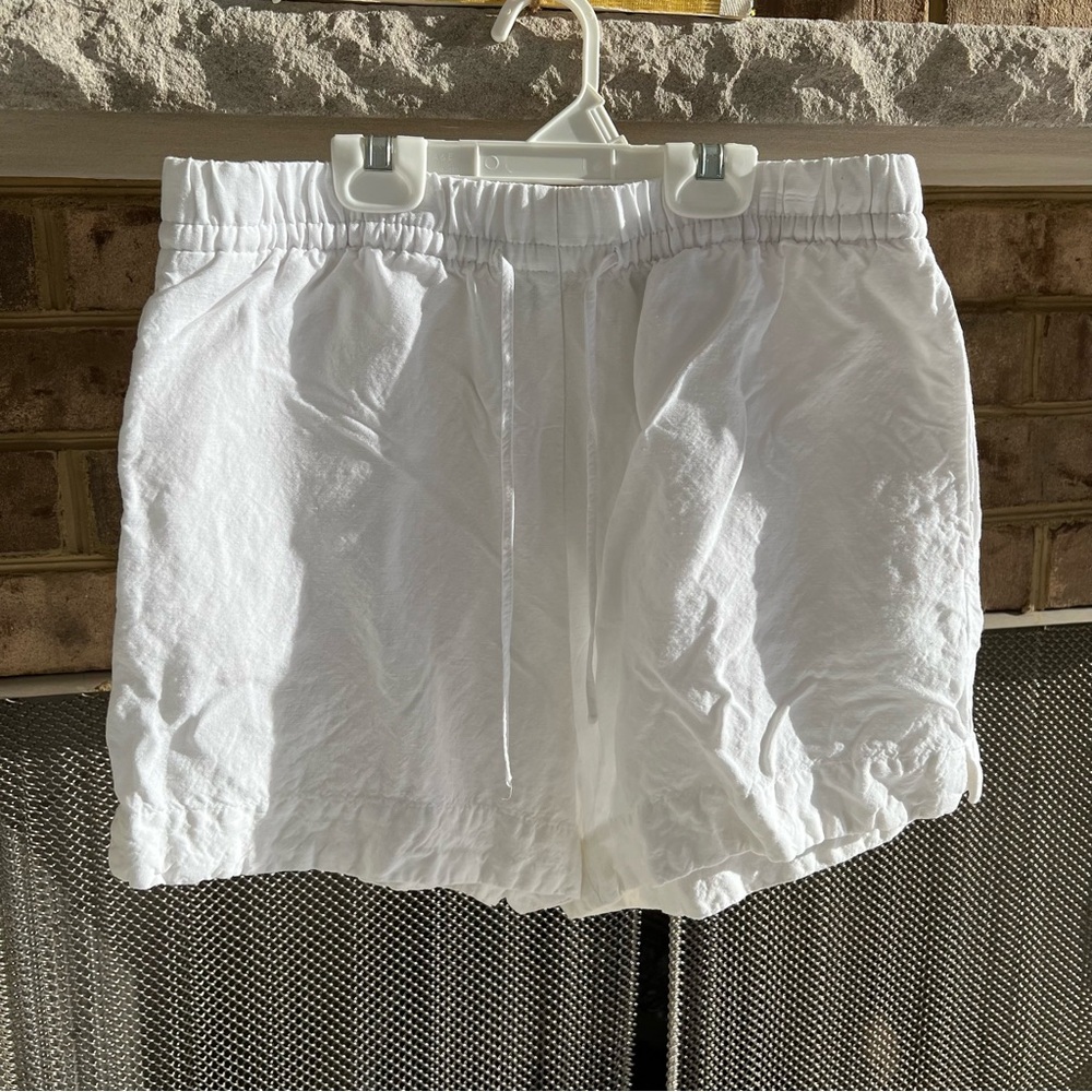 H&M White Linen Shirts Size S